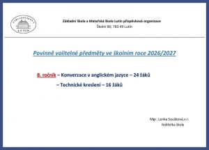 Volitelné předměty