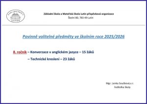 Povinně volitelné předměty